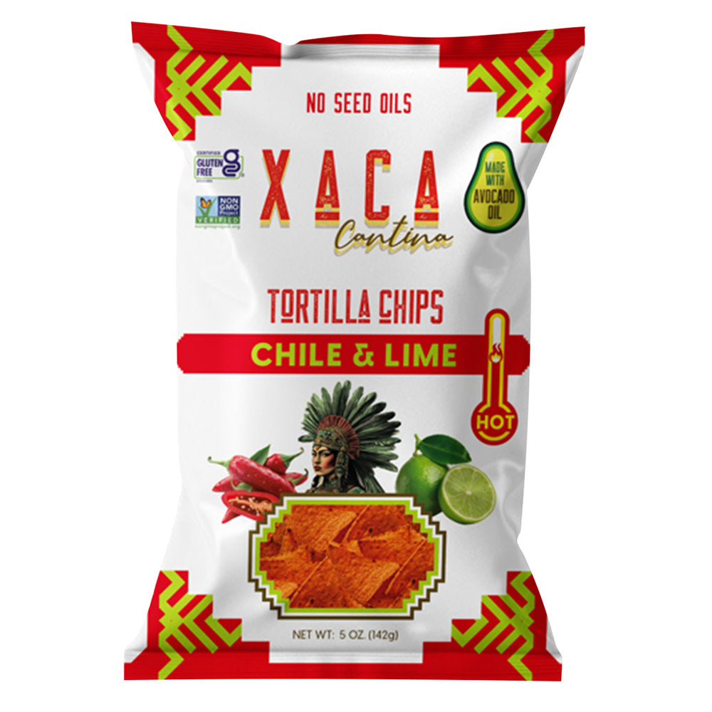 XACA CANTINA - CHILI & LIME TORTILLA CHIPS - 5OZ