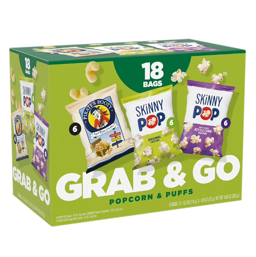 SKINNYPOP&PIRATE'S BOOTY - MULTIPCK(18CT) - 10.8OZ