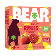 BEAR REAL FRUIT YOYOS SUPER SOUR STRAWBERRY 3.5 OZ BOX