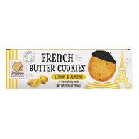 PIERRE FRENCH BUTTER COOKIES WITH LEMON &amp; ALMOND 5.29 OZ BOX