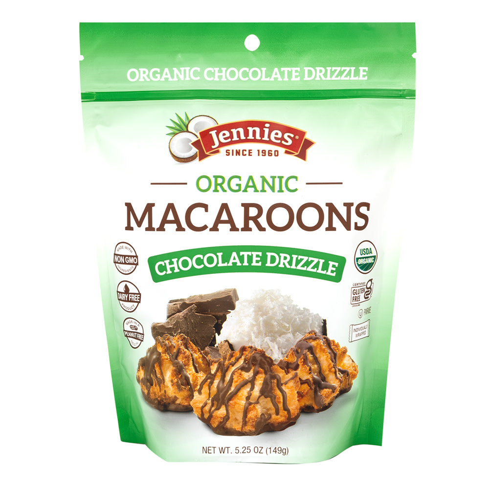 JENNIE'S - ORGANIC MACAROON CHOCOLATE DRIZZL - 5.25OZ