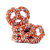 Milk Chocolate Harvest Nonpareil Mini Pretzels - 15lb