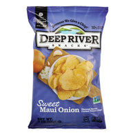 DEEP RIVER SWEET MAUI ONION KETTLE COOKED POTATO CHIPS 2 OZ BAG