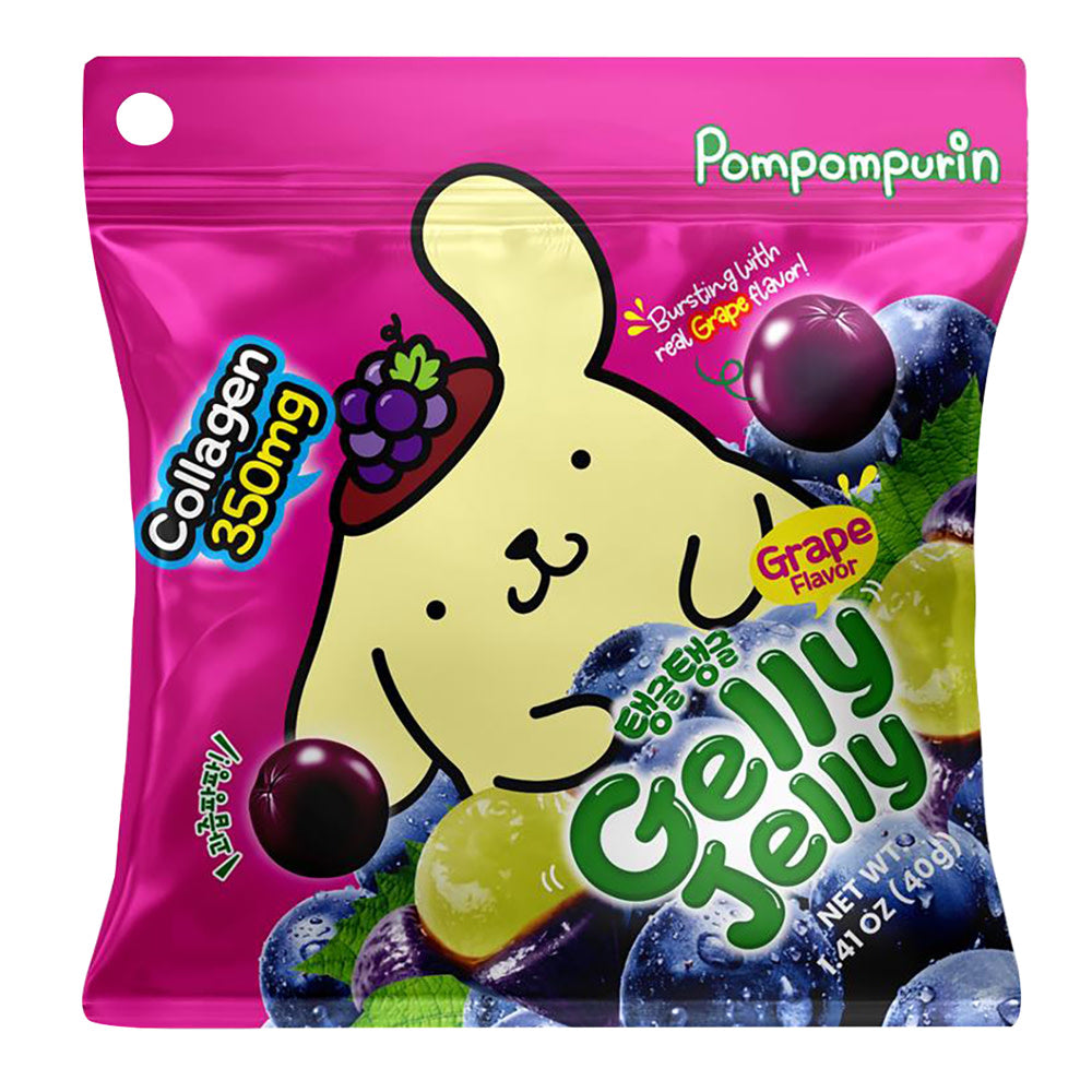 GELLY JELLY POMPOMPURIN GRAPE  1.41 OZ PEG BAG