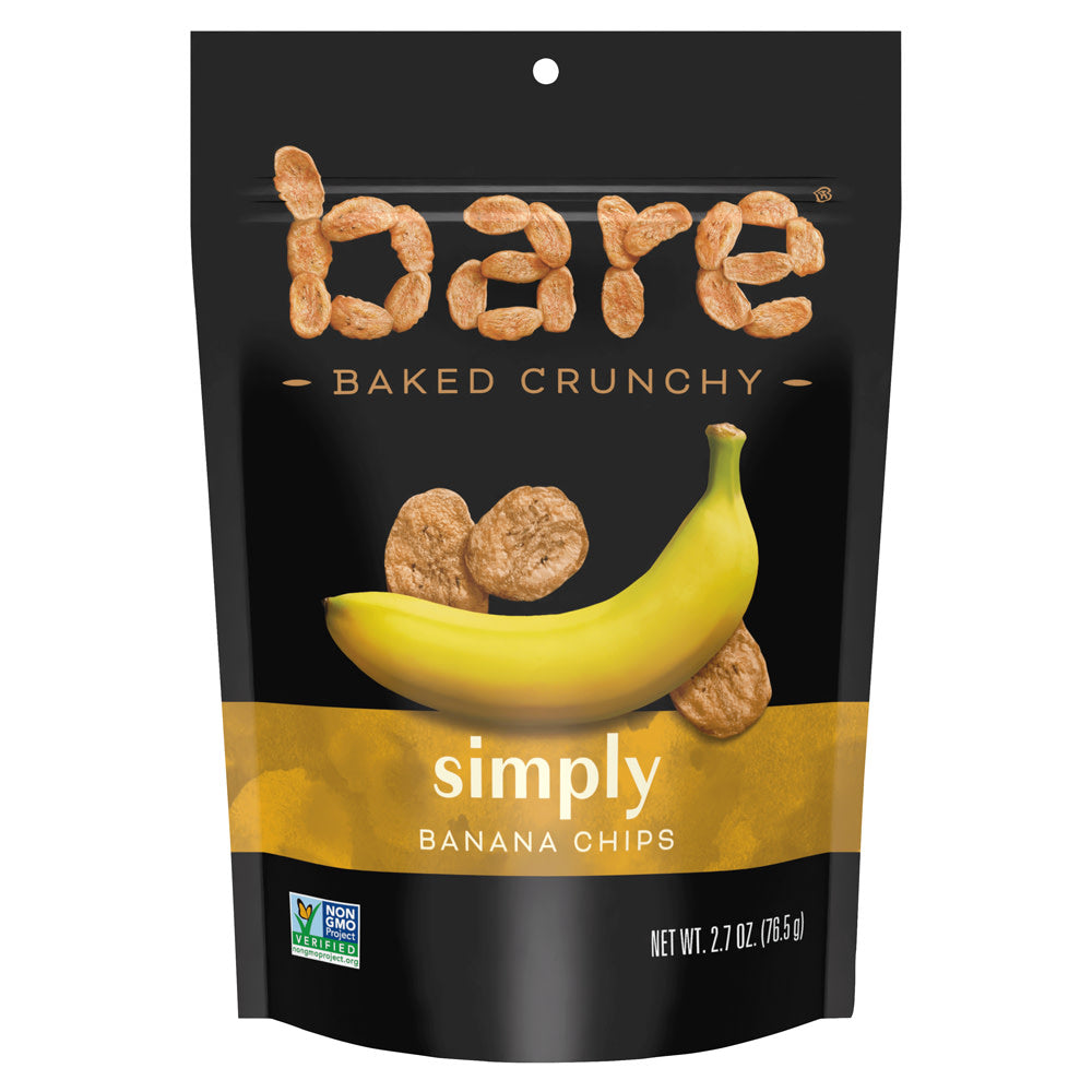 BARE SIMPLY BANANA CHIPS 2.7 OZ POUCH