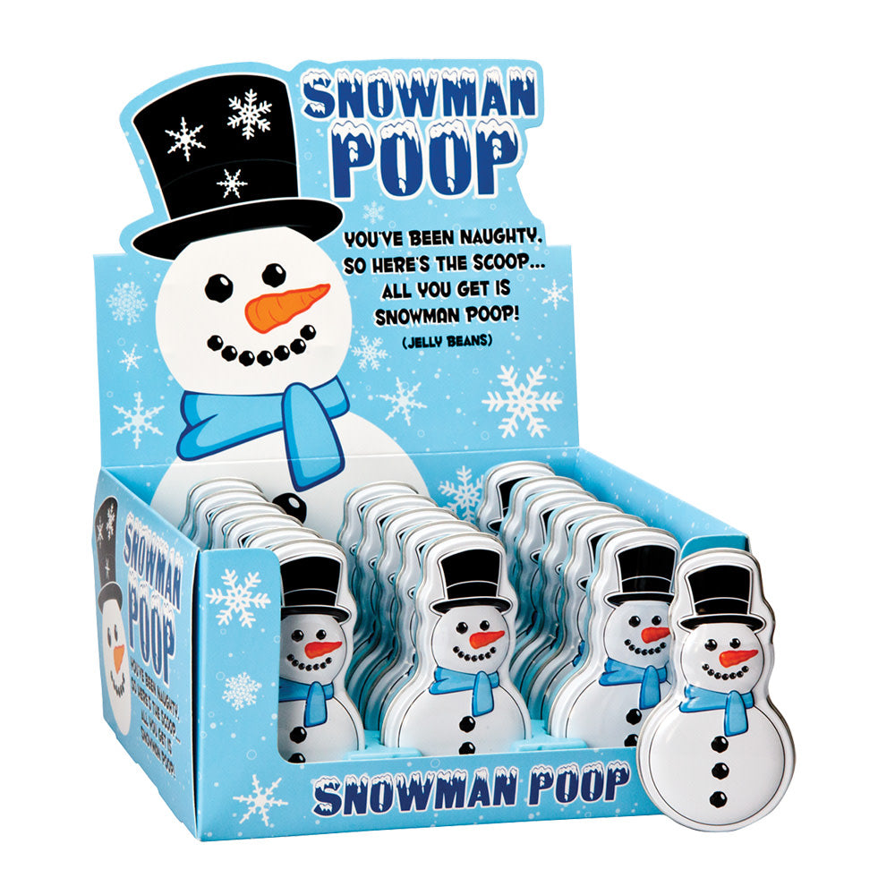 Snowman Poop Jelly Beans Tin - 18ct