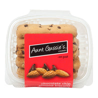 AUNT GUSSIE'S CHOCOLATE CHIP ALMOND BISCUITS 8 OZ TUB