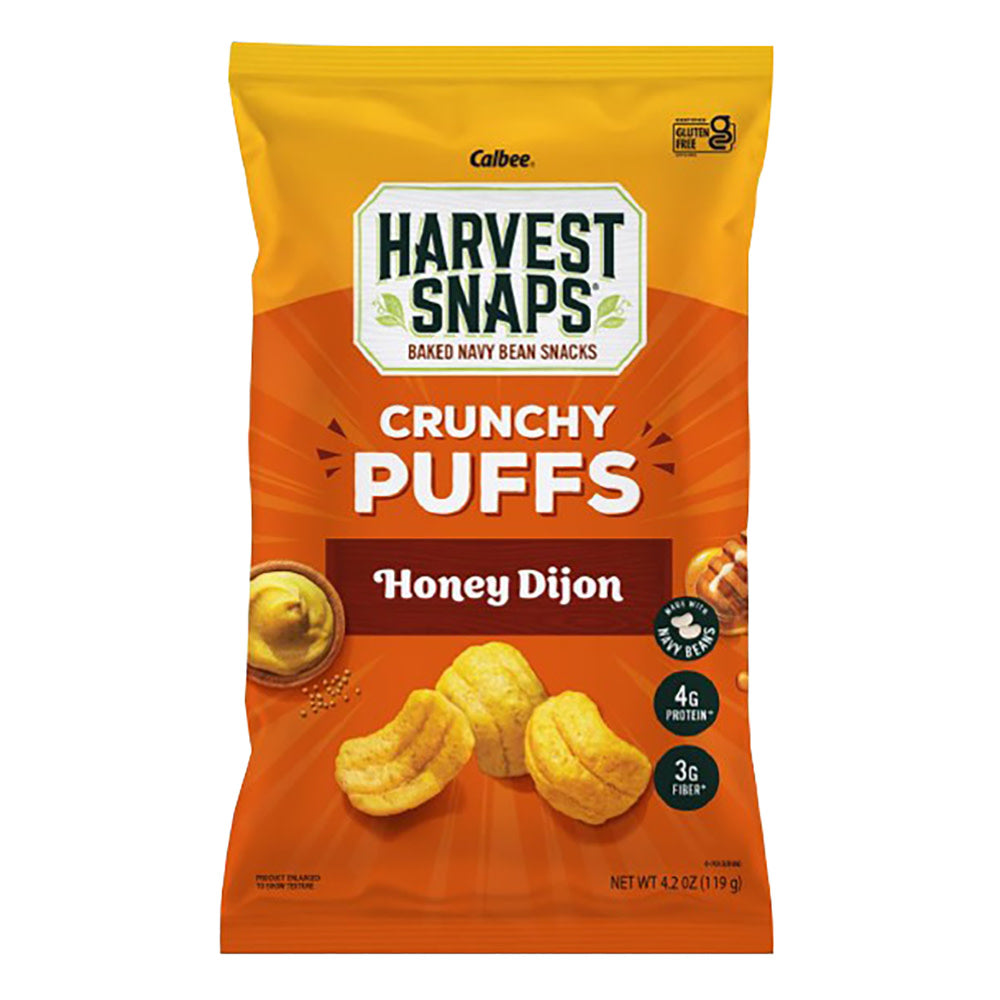 CALBEE HARVEST SNAPS CRUNCHY PUFFS HONEY DIJON 4.2 OZ BAG