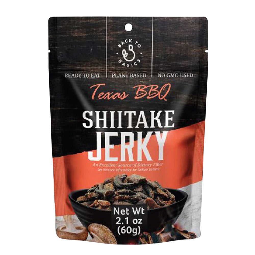 DJ&amp;A SHIITAKE MUSHROOM JERKY TEXAS BBQ 2.12 OZ POUCH