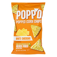 POPP'D - POPCORN CHIPS WHITE CHEDDAR - 5OZ