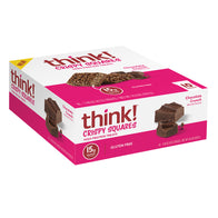 THINK! CHOCOLATE CRUNCH CRISPY SQUARES 1.48 OZ BOX