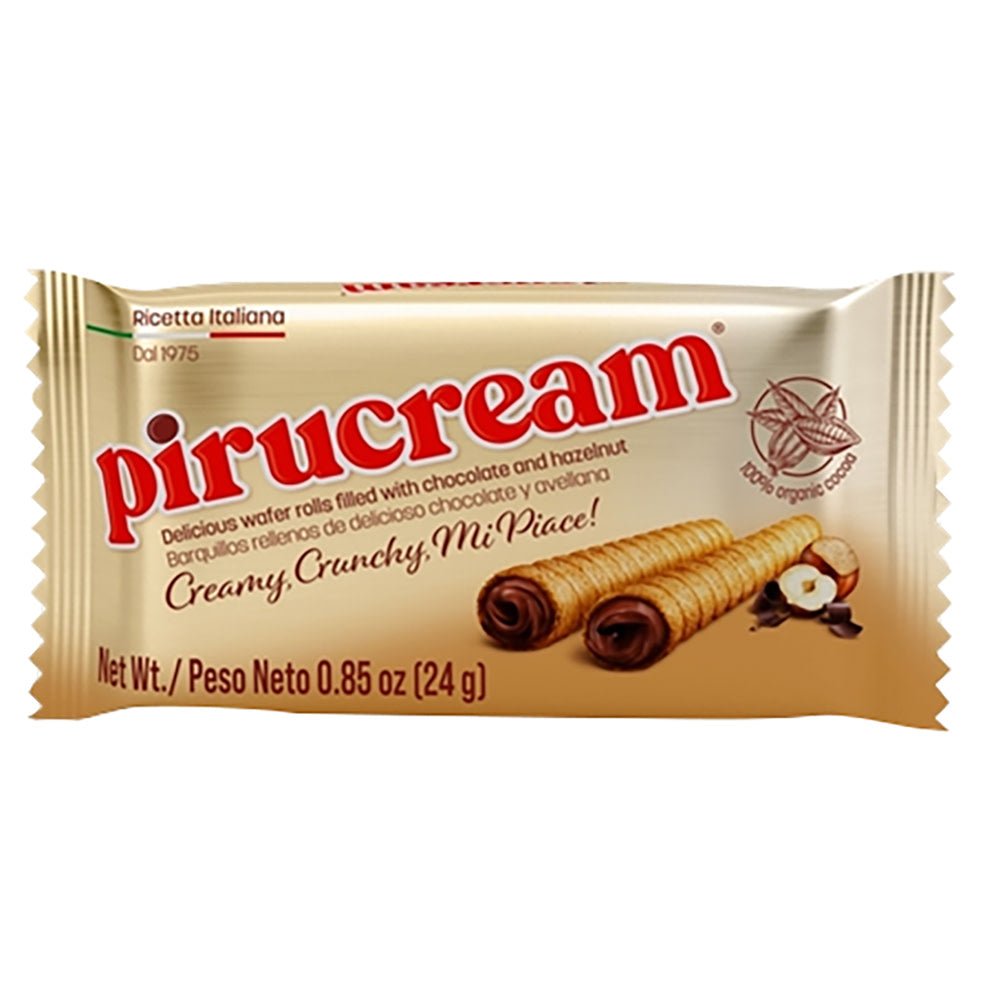 PIRUCREAM WAFER ROLLS PAC CHOCO HAZELNUT .85 OZ