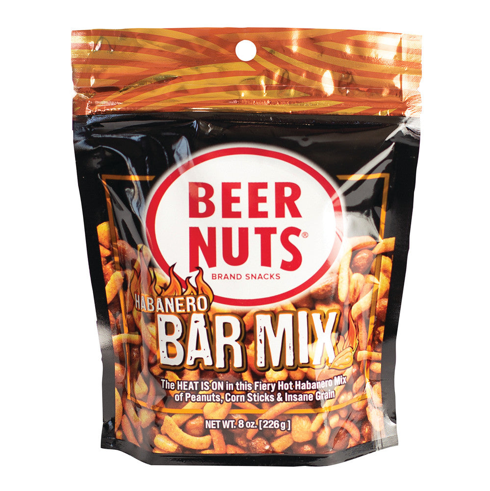 BEER NUTS HABANERO BAR MIX 8 OZ POUCH