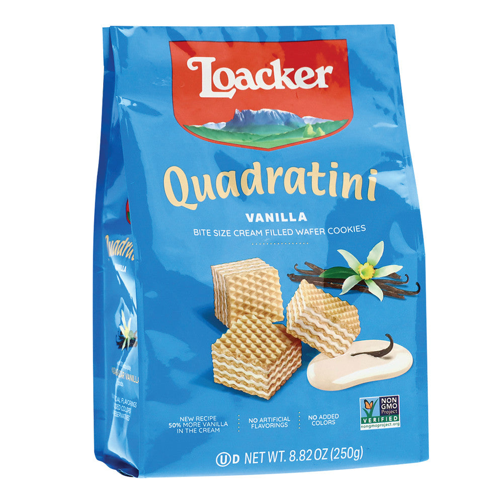 LOACKER QUADRATINI VANILLA 8.82 OZ BAG