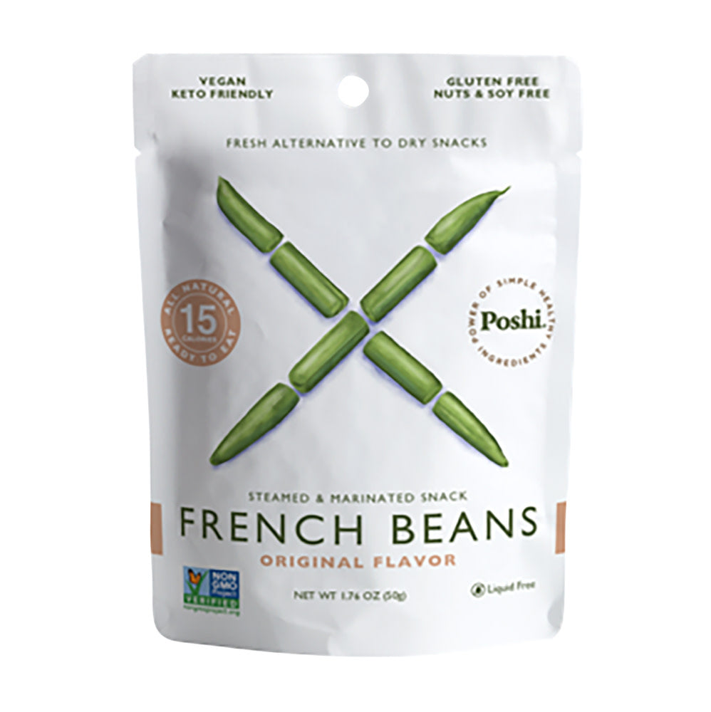 POSHI FRENCH BEANS SNACK LIME &amp; GARLIC 1.76 OZ