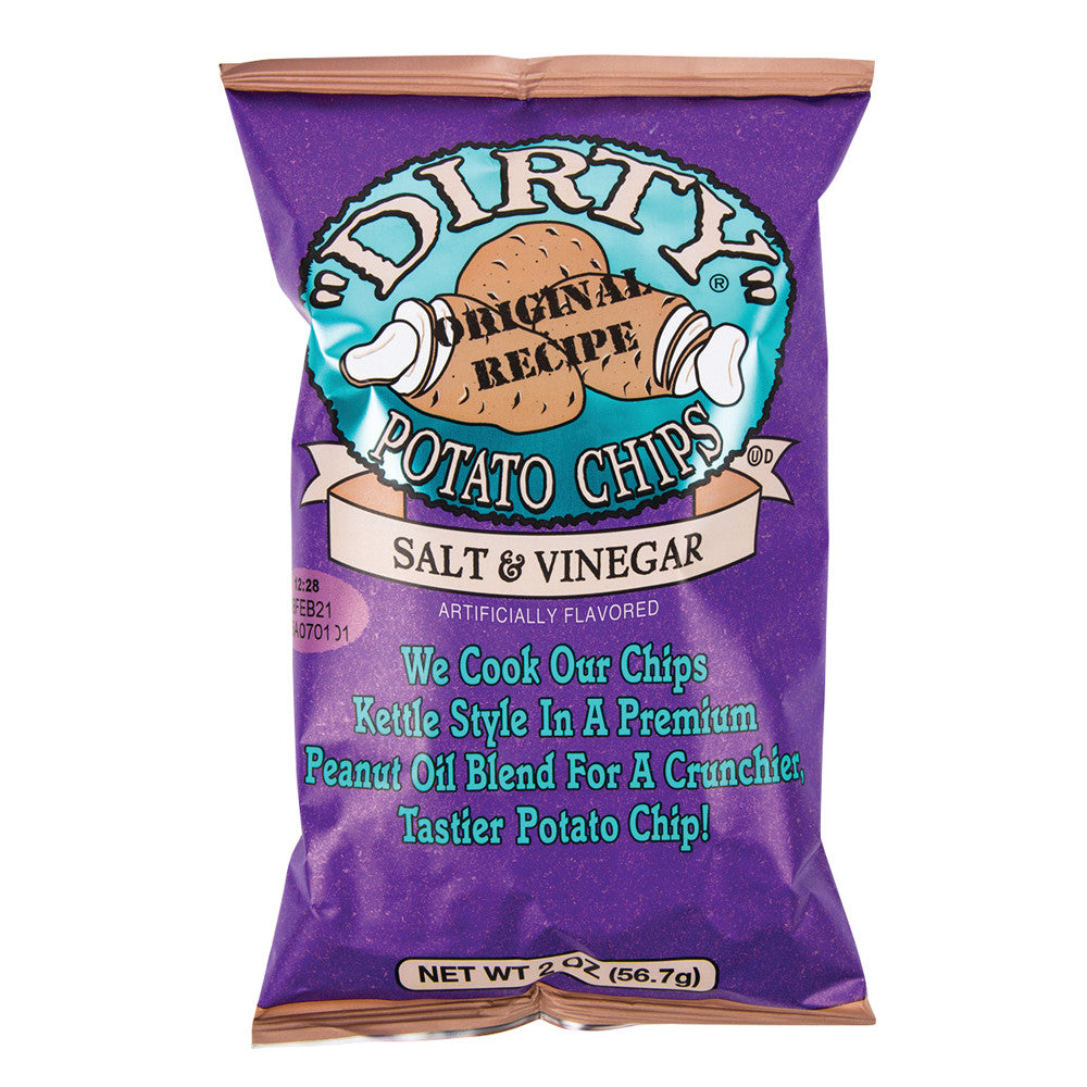 DIRTY SALT &amp; VINEGAR POTATO CHIPS 2 OZ BAG *NOT FOR SALE IN CALIFORNIA*