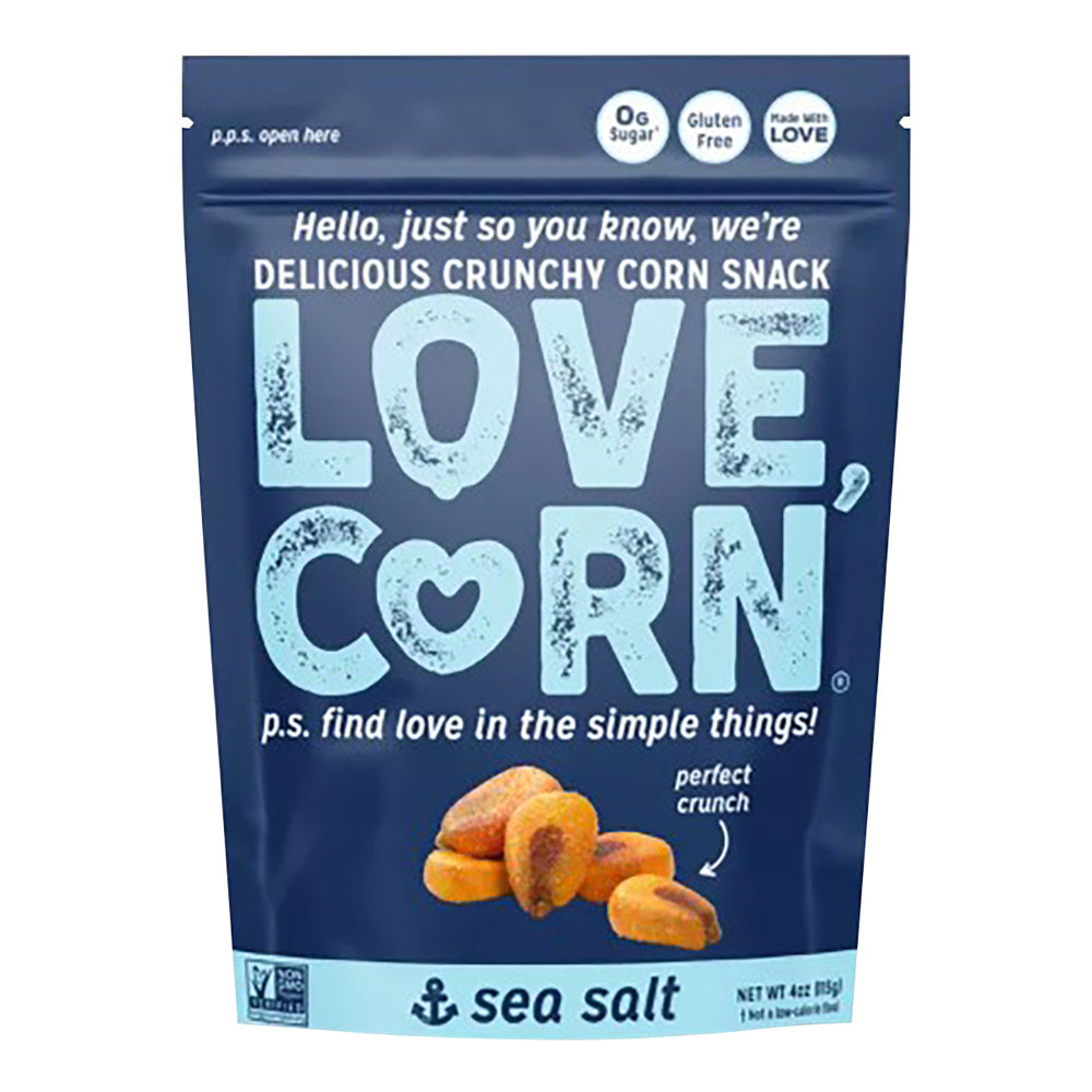 LOVE CORN - SEA SALT POUCH - 4OZ