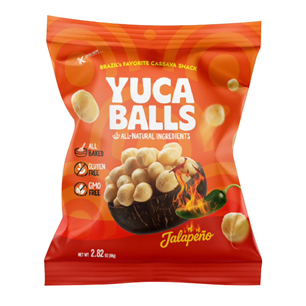 YUCA BALLS - CASSAVA SNACK - JALAPENO - 2.82OZ