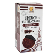 PIERRE FRENCH BUTTER COOKIES COATED IN DARK CHOCOLATE 4.76 OZ BOX
