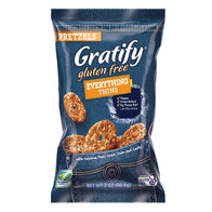 GRATIFY GLUTEN FREE EVERYTHING PRETZEL THINS 10.5 OZ BAG