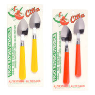 Citra Grapefruit Spoons 2 Piece Carded Plastic Handles Set #349 - 12ct