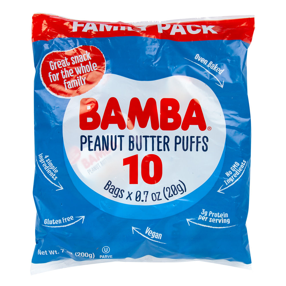 GRATIFY BAMBA PEANUT BUTTER PUFFS MULTI 10 COUNT 0.7 OZ BAG