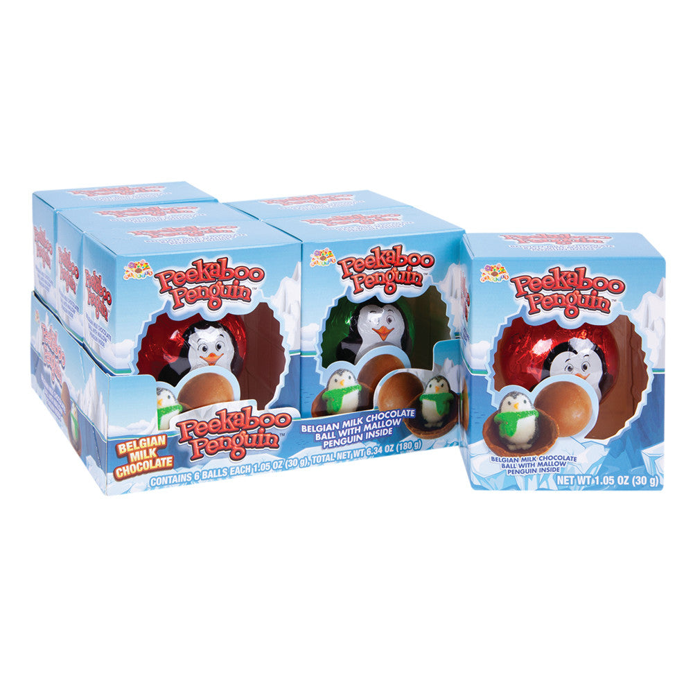 Peekaboo Penguin Chocolate Marshmallow Surprise - 24ct