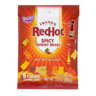 FRANK&rsquo;S REDHOT SPICY GUMMY BEARS 3.5 OZ PEG BAG