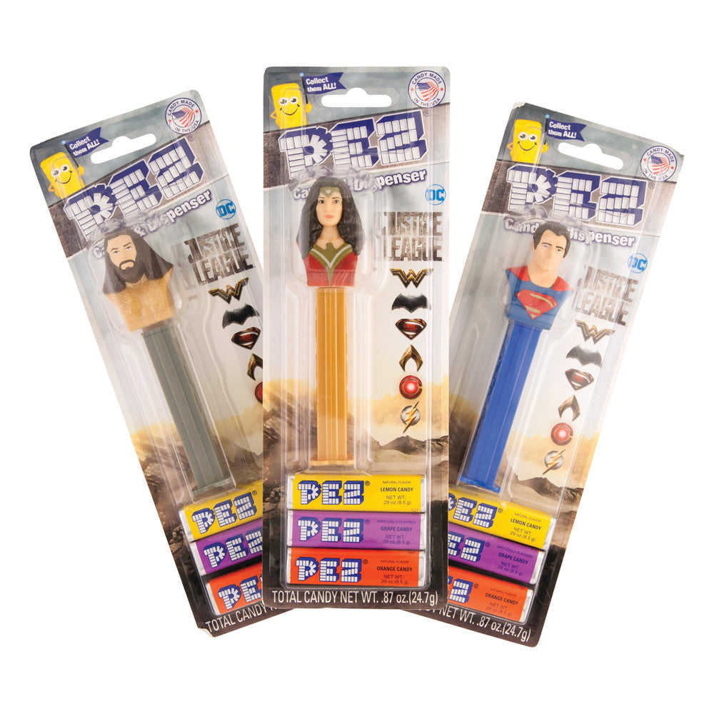 PEZ Justice League Assortment Blister Pack - 6ct