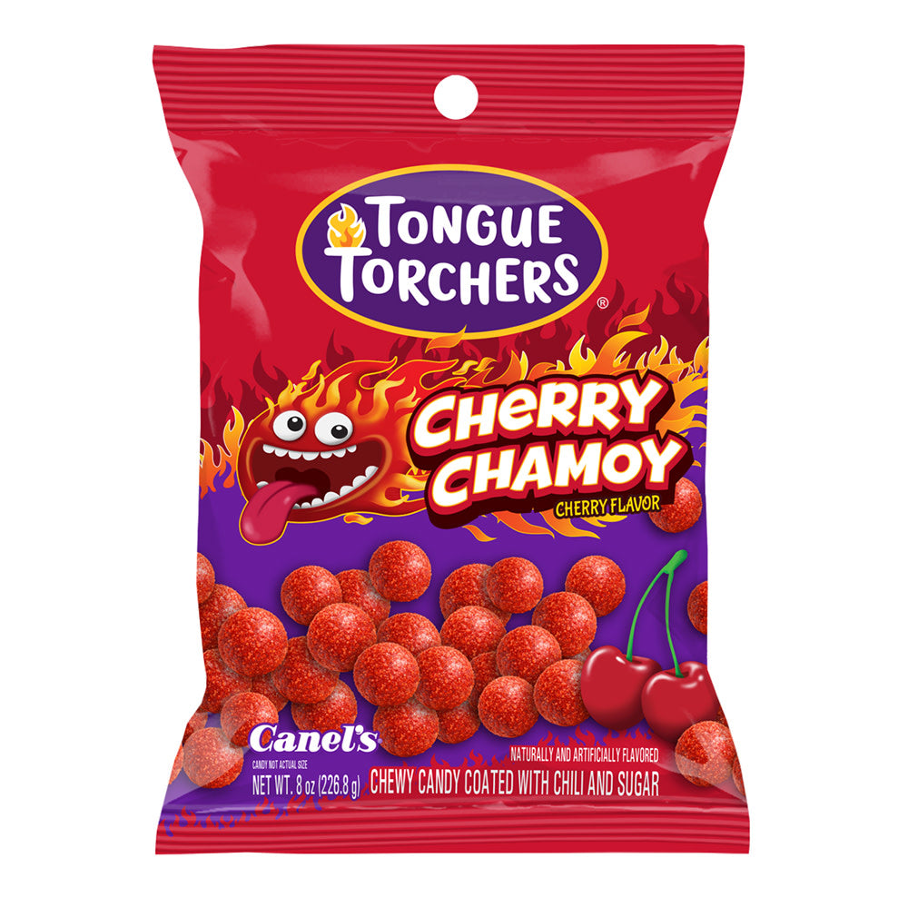 TONGUE TORCHERS CHERRY CHAMOY 8 OZ  PEG BAG