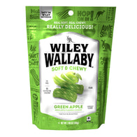WILEY WALLABY GREEN APPLE LICORICE 7.05 OZ POUCH *SF DC ONLY*