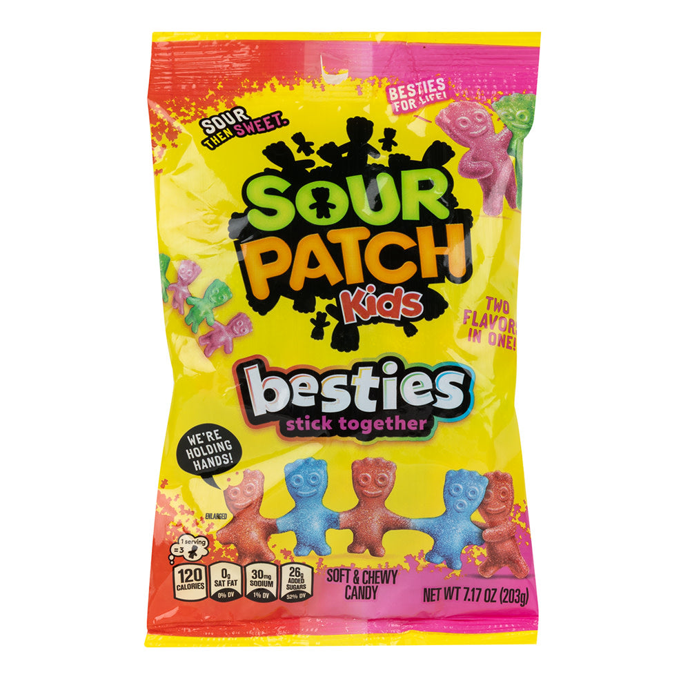 SOUR PATCH KIDS BESTIES 7.17 OZ PEG BAG