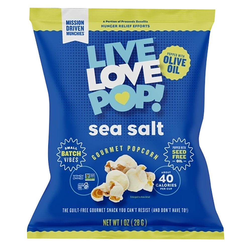 LIVE LOVE POP SEA SALT POPCORN 1 OZ