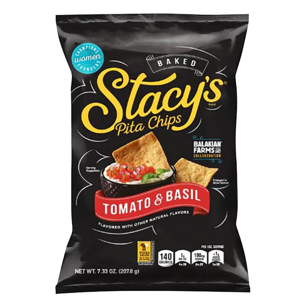 STACY'S PITA CHIP TOMATO &amp; BASIL 7.33 OZ BAG
