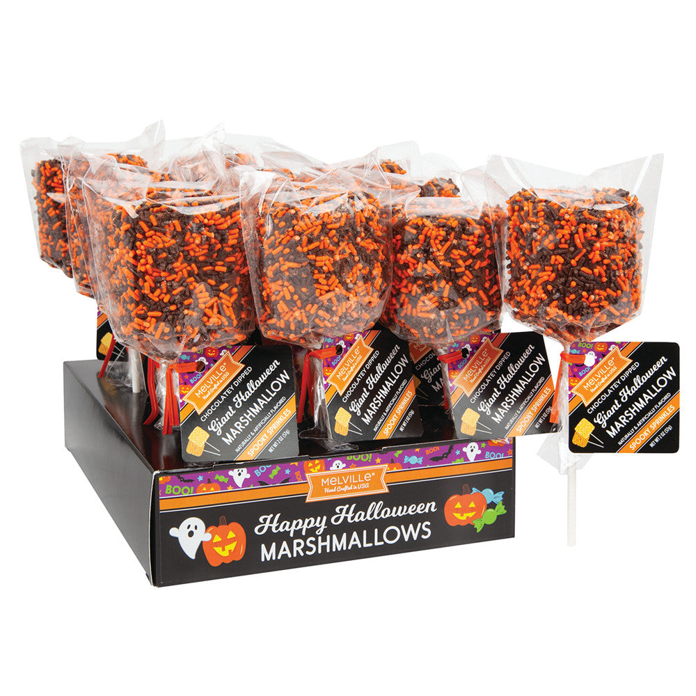 Giant Halloween Chocolate Marshmallow Pop - 12ct
