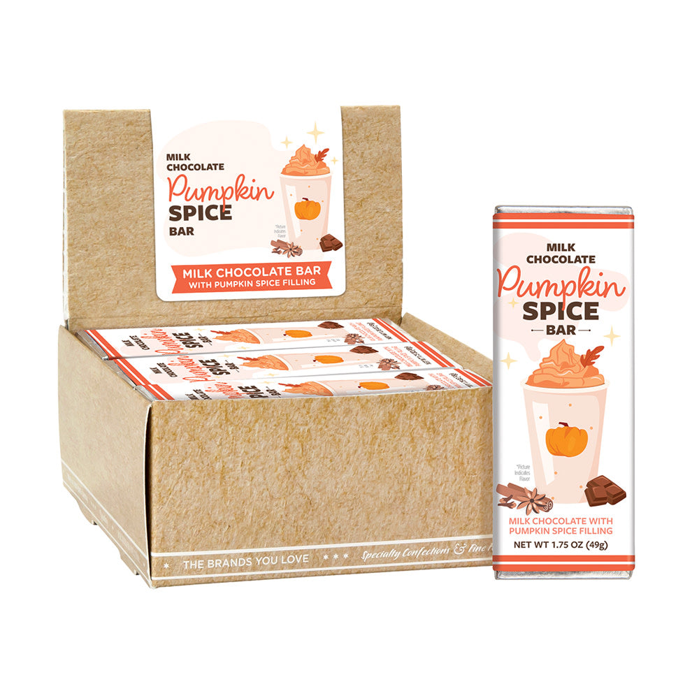 Pumpkin Spice Filled Milk Chocolate Bars - 21ct