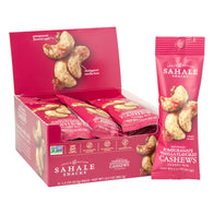 SAHALE POMEGRANATE VANILLA FLAVORED CASHEWS 1.5 OZ BAG