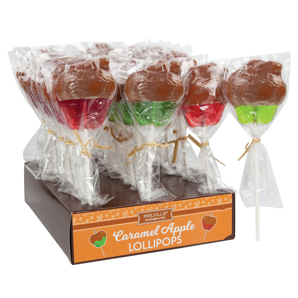 Caramel Apple Dipped Lollipop - 24ct