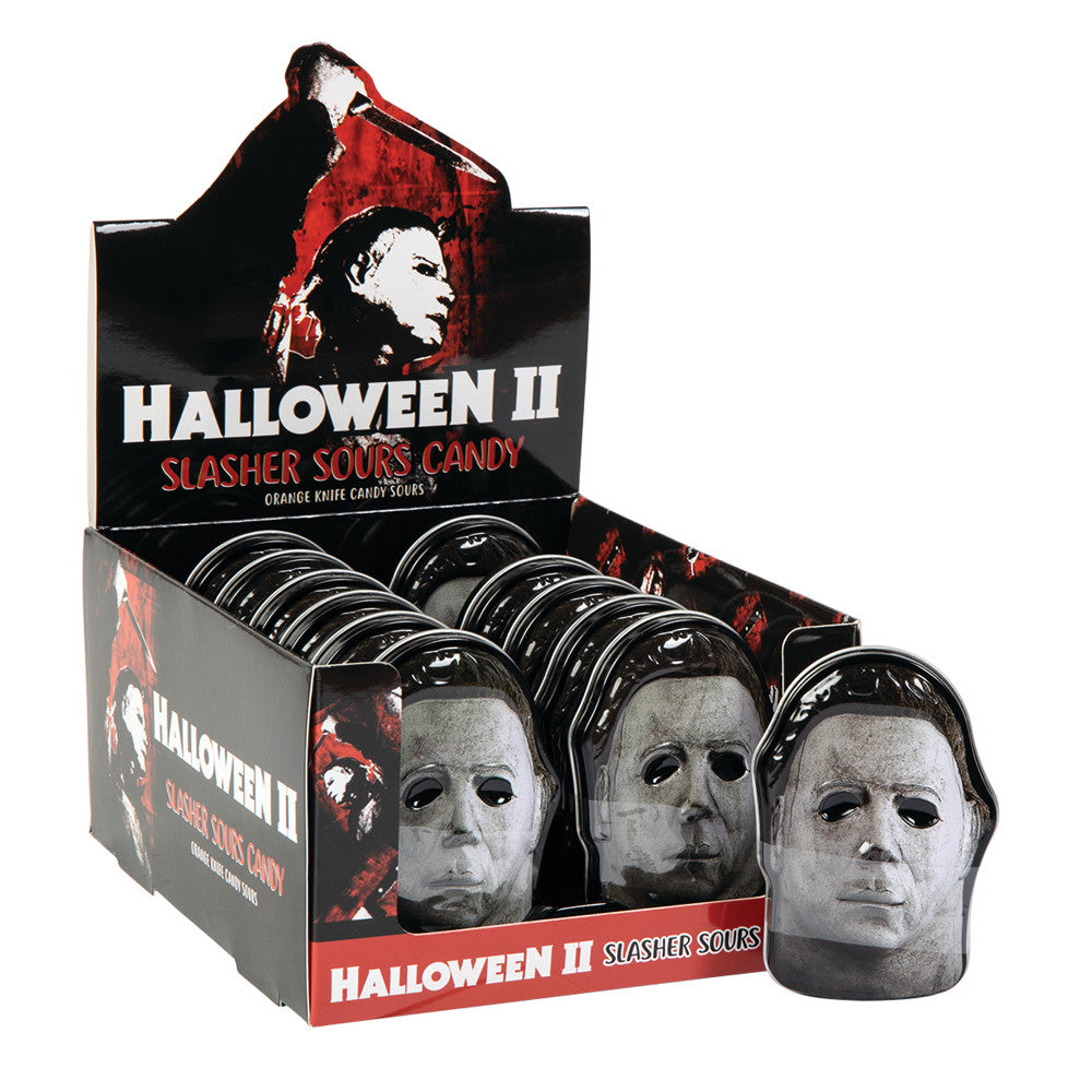 Halloween II Tin Slasher Sours Orange Knives - 12ct