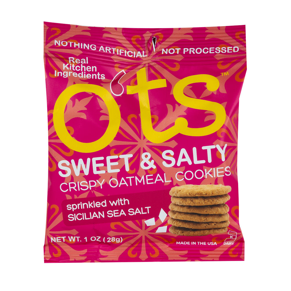 O'TS - SWEET & SALTY OATMEAL COOKIES - 1OZ - PK24
