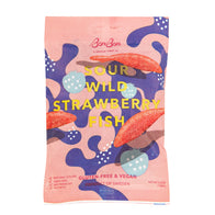 BONBON SOUR WILD STRAWBERRY FISH 5.2 OZ PEG BAG