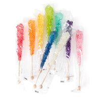 Wrapped Rock Candy Sticks Assorted - 100ct