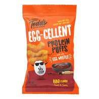TODD&rsquo;S EGG-CELLENT PROTEIN PUFFS SWEET &amp; SMOKY BBQ 1.2 OZ BAG