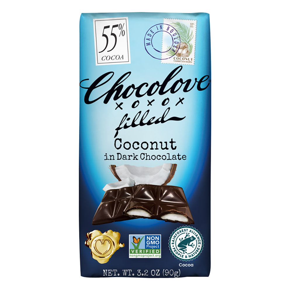 CHOCOLOVE - BAR - COCONUT DAR CHOCOLA - 3.2OZ