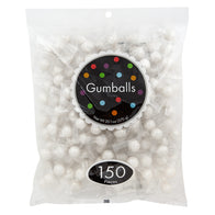 Gumballs Shimmer White Fruit Wrapped 150ct Bags - 4ct