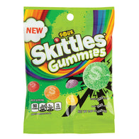 Skittles Sour Gummies Peg Bags - 12ct
