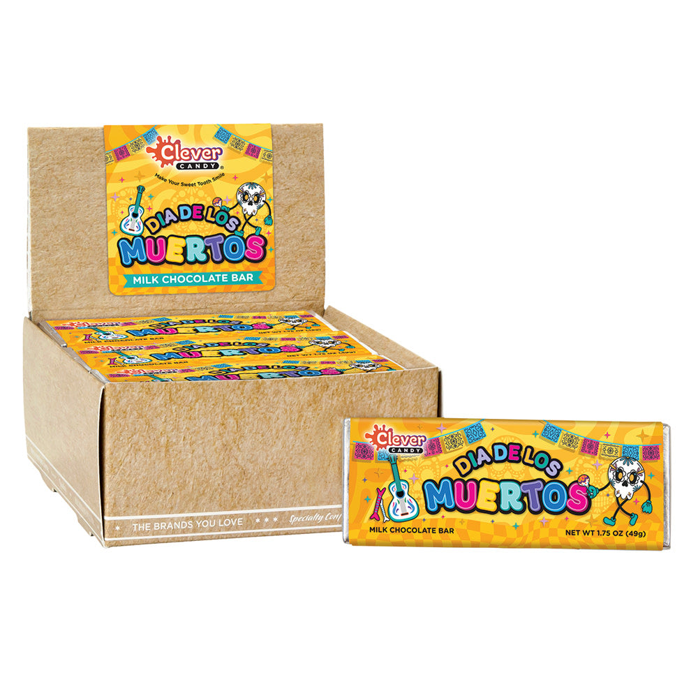 Day Of The Dead Milk Chocolate Bars - 24ct