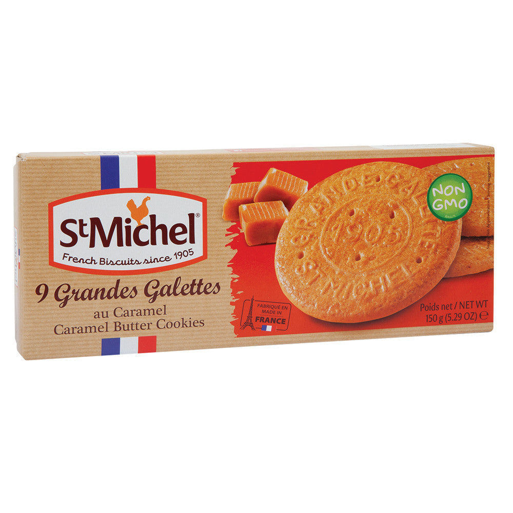 ST. MICHEL CARAMEL GRANDES GALLETTE 5.3 OZ BOX