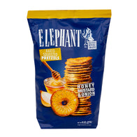 ELEPHANT HONEY MUSTARD &amp; ONION PRETZELS 9.58 OZ BAG