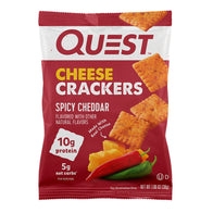 QUEST SPICY CHEDDAR CHEESE CRACKERS 1.06 OZ BAG